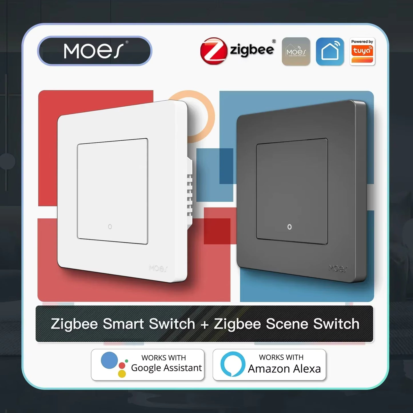 Smart Light Switch – Zigbee Touch Wall Switch (Star Ring Series)