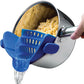 Silicone Clip On Strainer For Pots & Pans | Snap N’ Strain Kitchen Gizmo