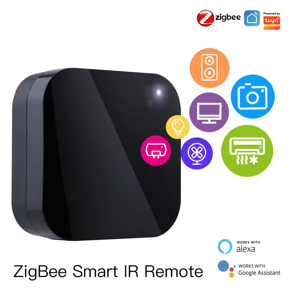 ZigBee Infrared IR Remote Controller Works with Alexa Google Home Air Conditioner TV IR Remote for Smart Home