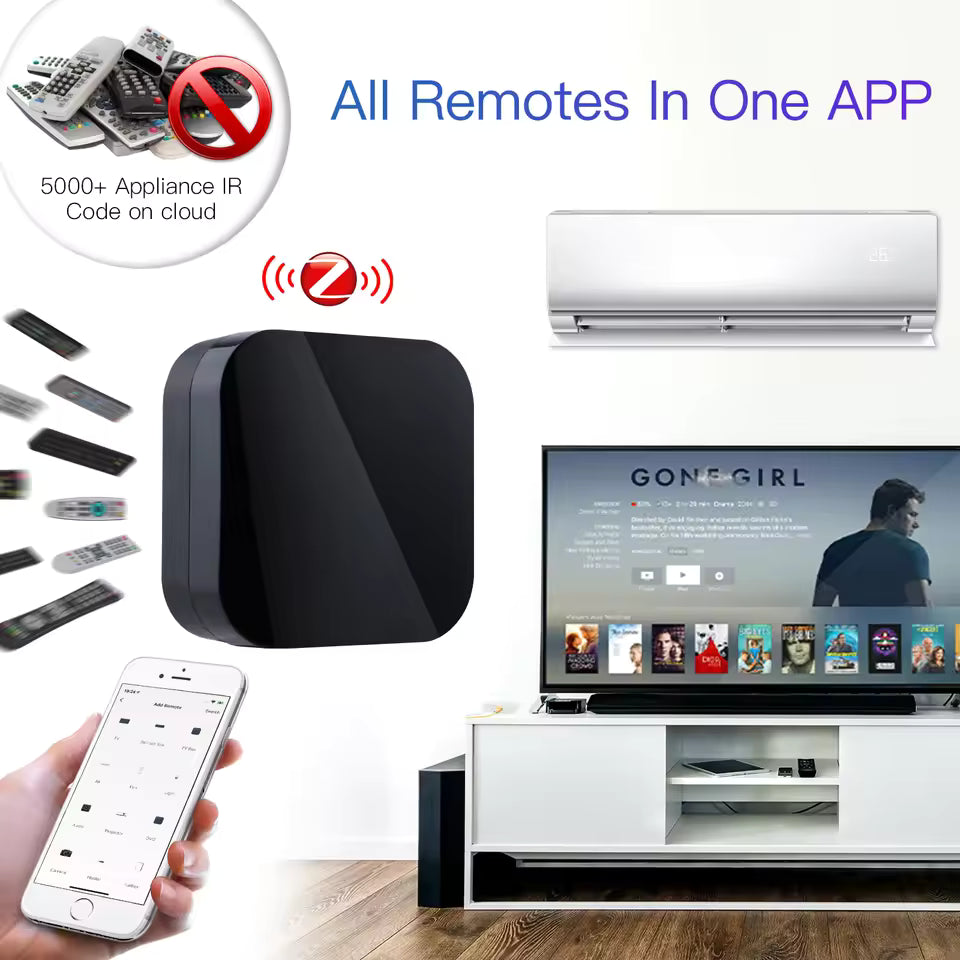 ZigBee Infrared IR Remote Controller Works with Alexa Google Home Air Conditioner TV IR Remote for Smart Home