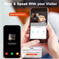 Tuya Smart Video Doorbell Camera 480PHD Wireless doorbell for Home Security, Night Vision, Voice Change, 2-Way Audio, Waterproof