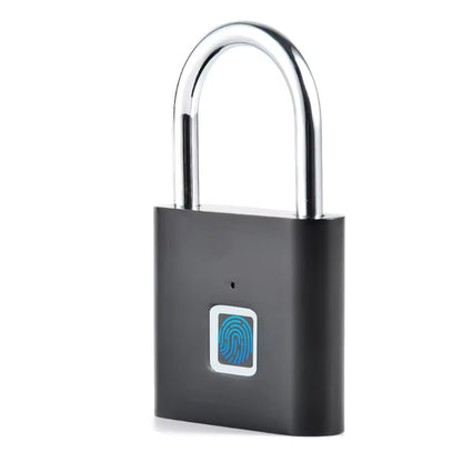 O10 Smart Fingerprint Padlock Waterproof Biometric Fingerprint Keyless Door Lock USB Rechargeable Security Padlock House Unlock
