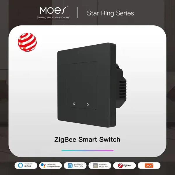 Smart Light Switch – Zigbee Touch Wall Switch (Star Ring Series)